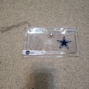Dallas Cowboys Clear Wristlet with Star Design